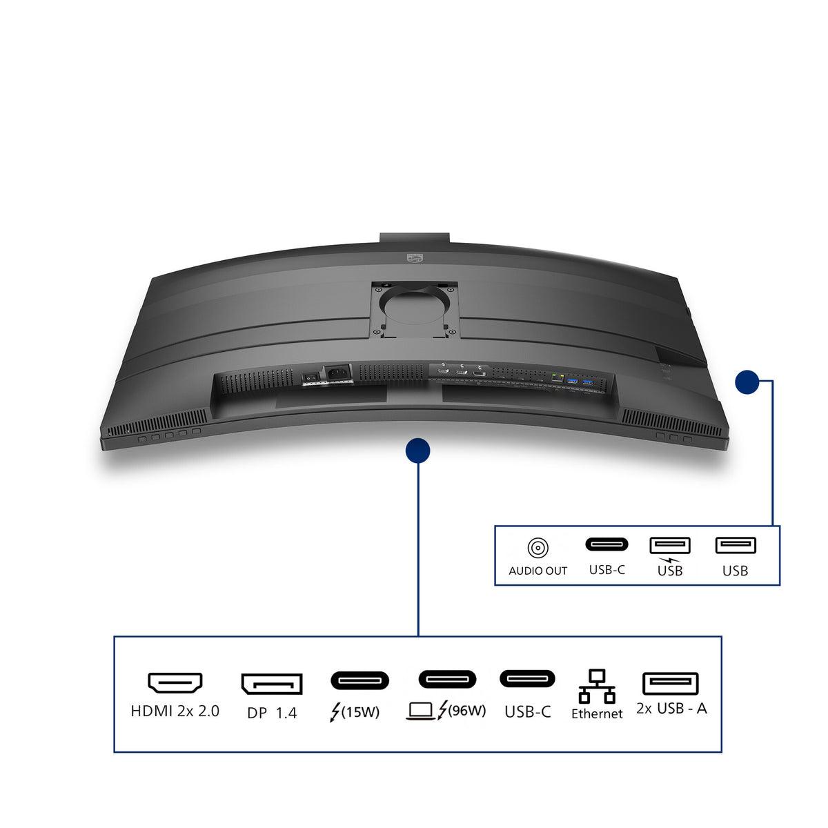 Philips 6000 series 34B2U6603CH/00 computer monitor 86.4 cm (34") 3440 x 1440 pixels Wide Quad HD LCD Grey