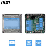 MSI Cubi NUC 1M Intel Core 5 120U (14th Gen) Barebone, NUC, SFF, Mini Computer, HTPC, (NO RAM, NO Storage, NO OS), Intel Graphics/DDR5/Dual ThunderBolt 4/Dual HDMI/Dual LAN/WiFi 6E/BT 5.3/VESA
