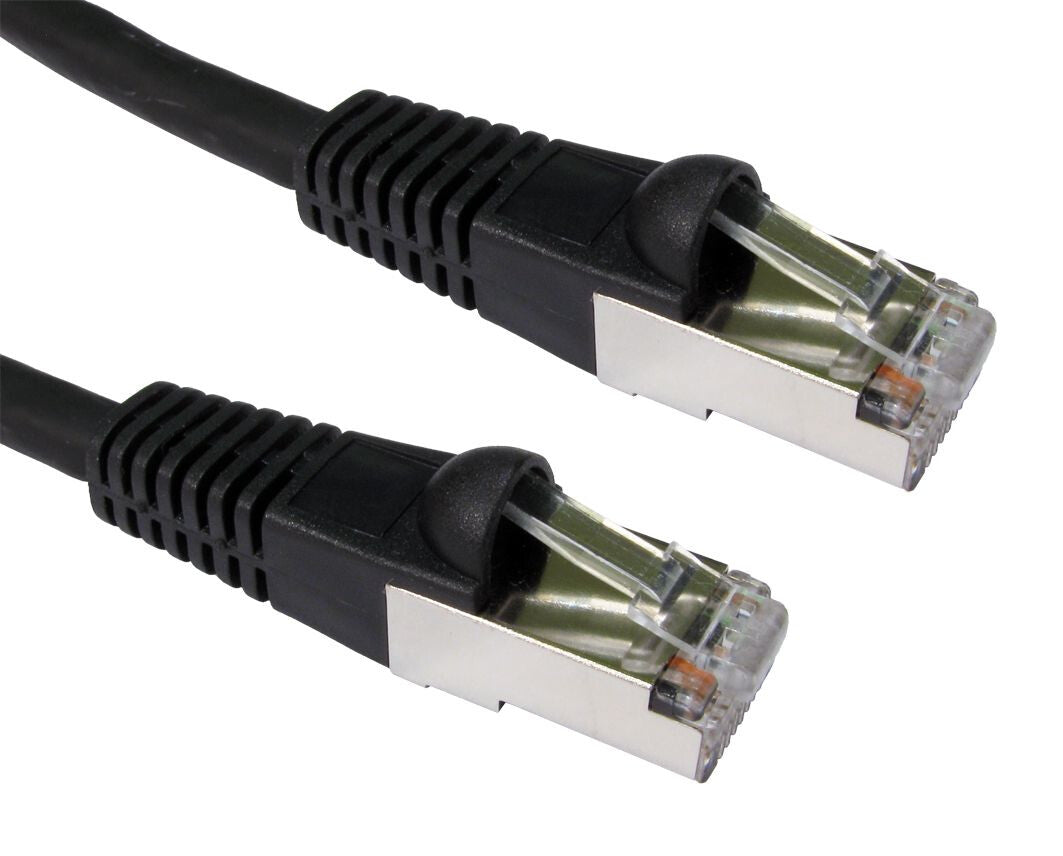 Cables Direct 5m CAT6a, M - M networking cable Black S/FTP (S-STP)