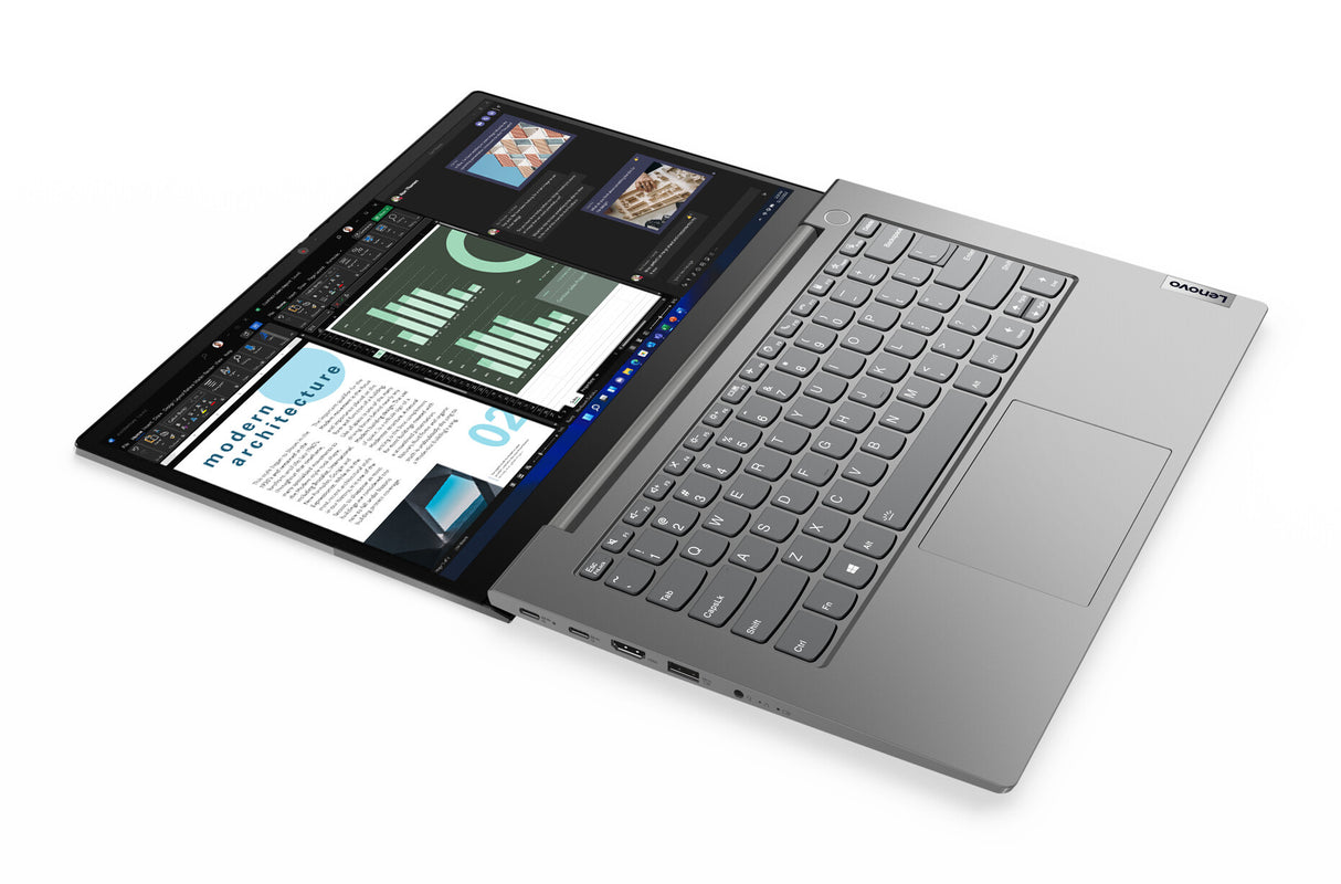 Lenovo ThinkBook 14 G4 ABA AMD Ryzen™ 5 5625U Laptop 35.6 cm (14") Full HD 8 GB DDR4-SDRAM 256 GB SSD Wi-Fi 6 (802.11ax) Windows 11 Pro UK English Grey