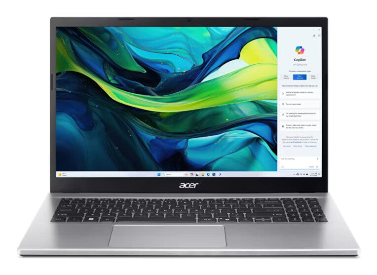 Acer Aspire Go 15 AG15-42P-R6HU AMD Ryzen™ 5 5625U Laptop 39.6 cm (15.6") Full HD 8 GB DDR4-SDRAM 512 GB SSD Wi-Fi 6 (802.11ax) Windows 11 Home Silver