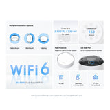 TP-LINK (DECO X50-POE) AX3000 Sistema Wi-Fi 6 inalámbrico de doble banda con PoE, paquete de 3, LAN 2.5G, OFDMA y MU-MIMO, TP-Link HomeShield