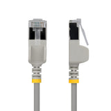 StarTech.com 3m Gray Ultra Slim Cat6A Ethernet Cable, Snagless, FTP, Pure Bare Copper Wire, 34AWG Slim RJ45 Network Patch Cord, Individually Tested