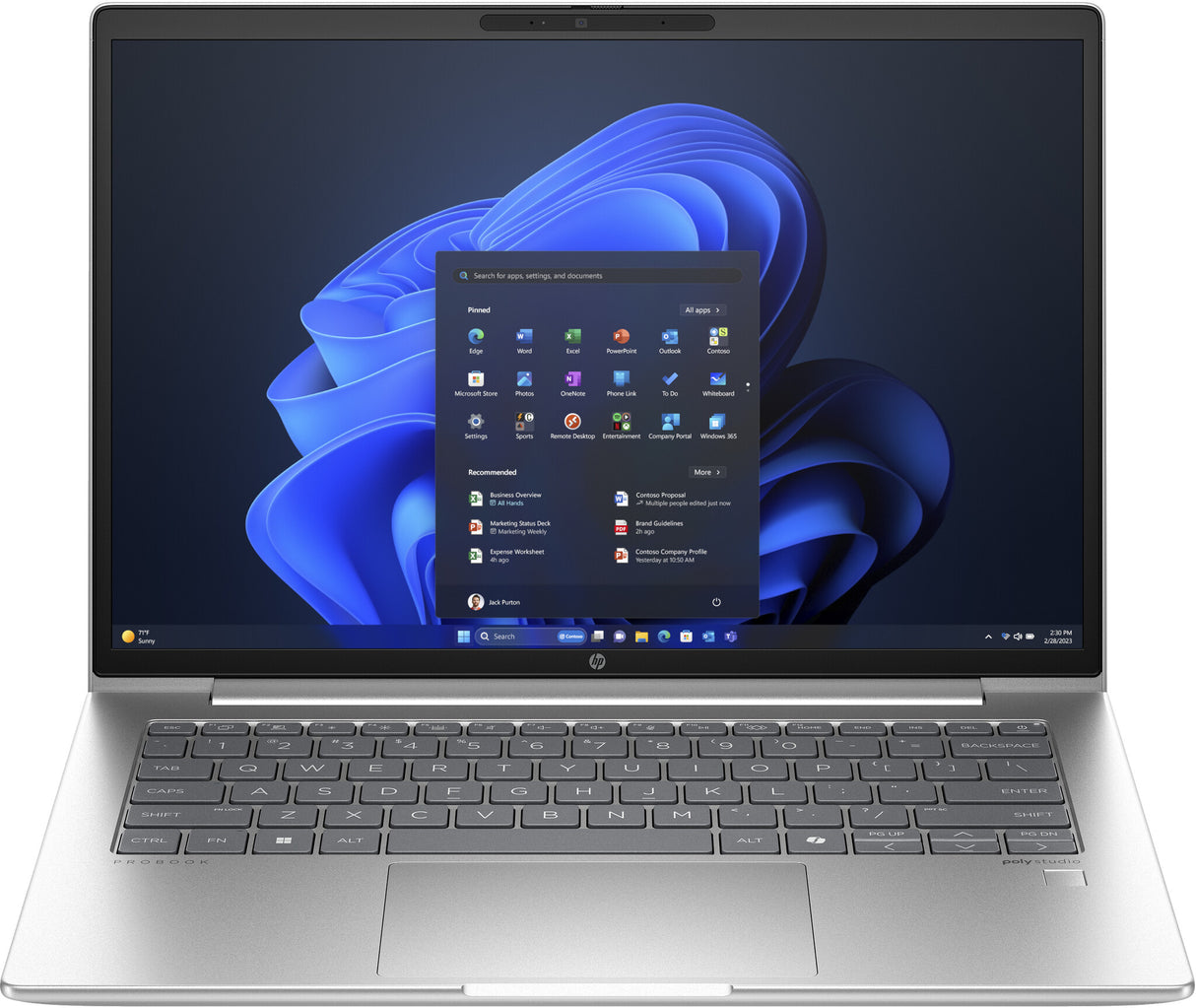 HP ProBook 440 G11 Intel Core Ultra 5 125U Laptop 35.6 cm (14") WUXGA 16 GB DDR5-SDRAM 512 GB SSD Wi-Fi 6E (802.11ax) Windows 11 Pro Silver