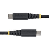 StarTech.com 3m (10ft) USB-C Charging Cable, 60W (3A) PD, Dual-Layer Braided Nylon/TPE Jacket, Rugged USB C Charging Cord, USB 2.0 Laptop Charger Cable