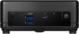 MSI Cubi 5 12M Intel Core i7 1255U Barebone, NUC, SFF, Mini Computer, HTPC, (NO RAM, NO Storage, NO OS), IRIS XE Graphics/ThunderBolt 4/Type C/HDMI/DisplayPort/Dual LAN/WiFi 6E/BT 5.3/VESA