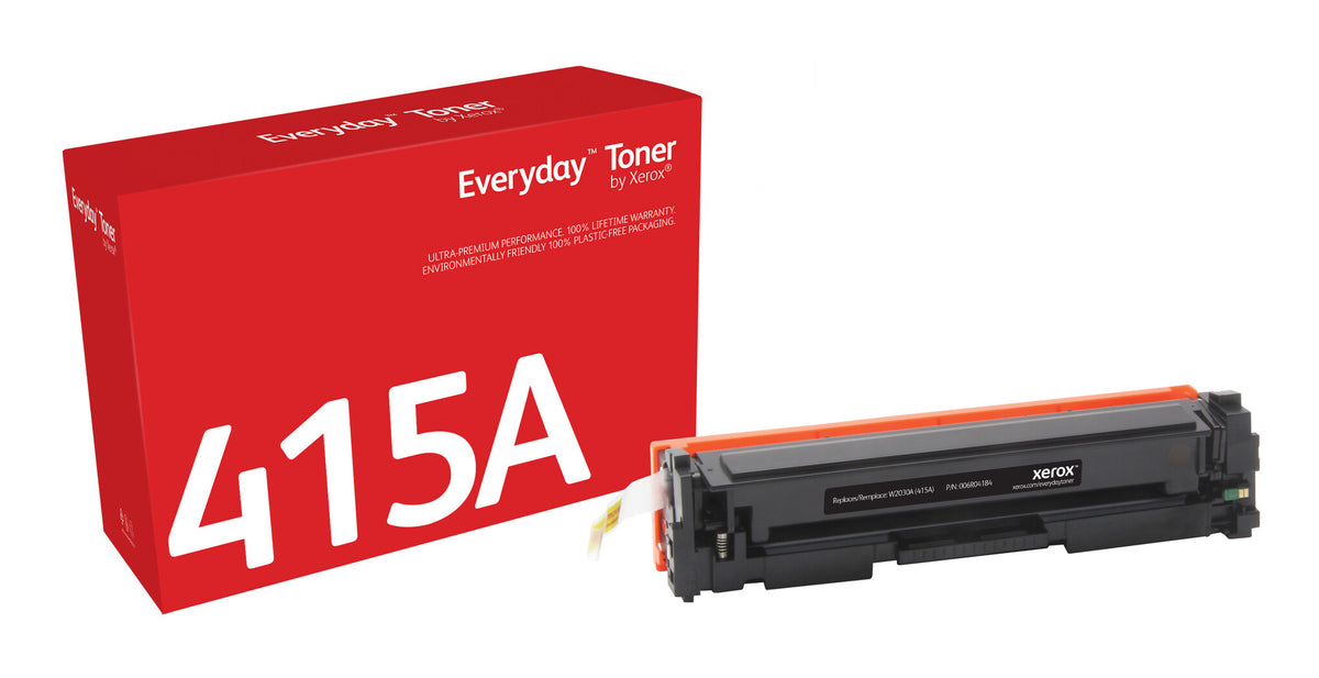 EverydayTM Black Toner by Xerox compatible with HP 415A (W2030A), Standard capacity