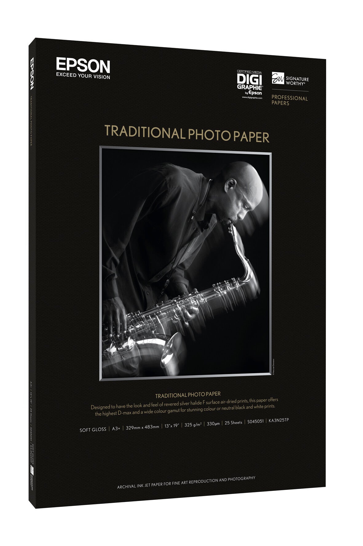 Epson Traditional Photo Paper, DIN A4, 325g/m², 25 Sheets