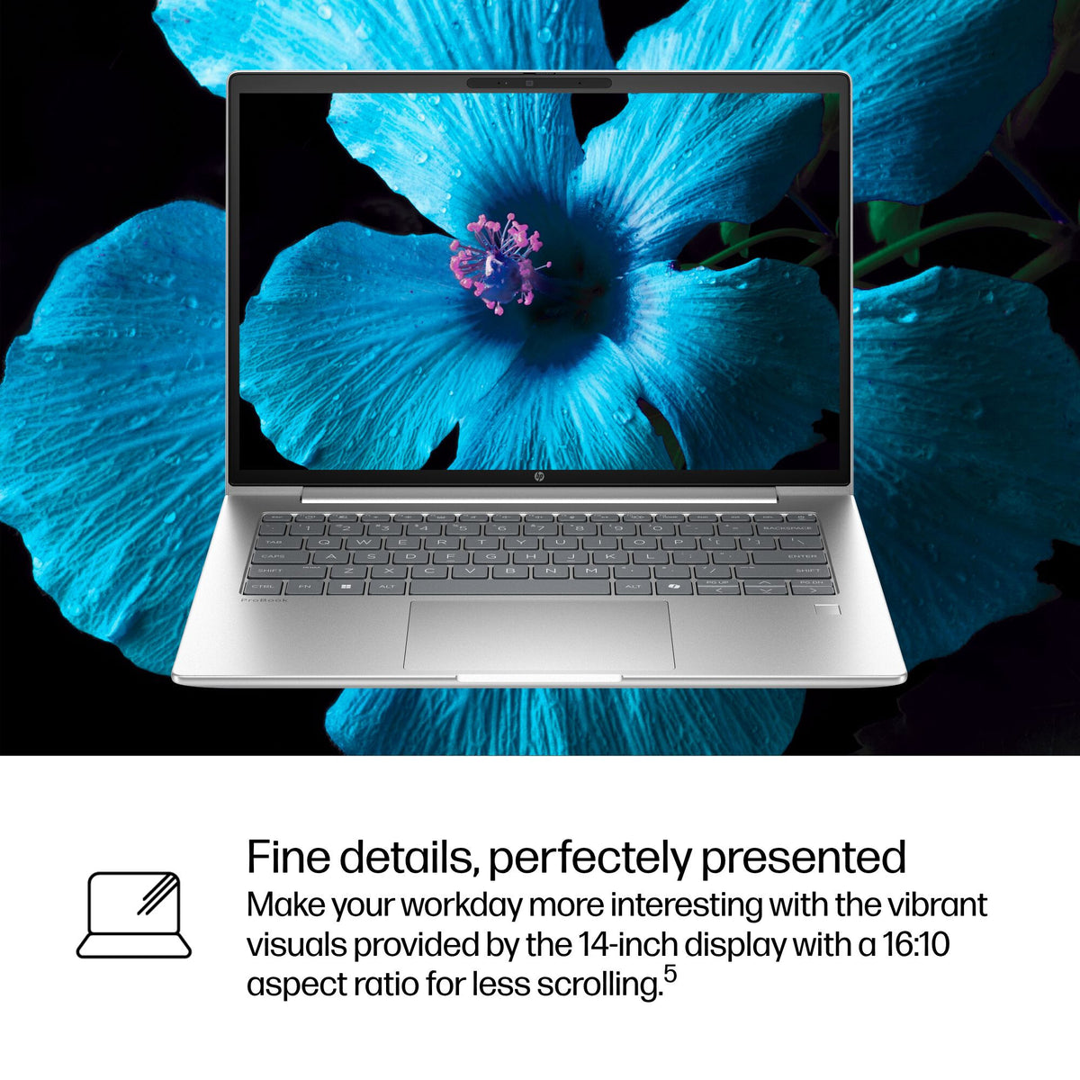 HP ProBook 4 G1i AI PC Intel Core Ultra 7 255U Laptop 35.6 cm (14") WUXGA 16 GB DDR5-SDRAM 512 GB SSD Wi-Fi 7 (802.11be) Windows 11 Pro Silver
