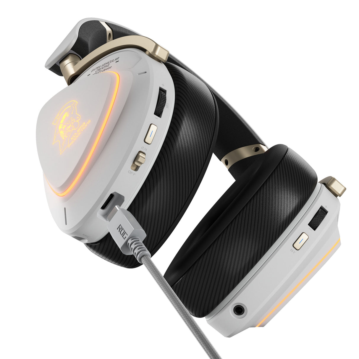 ASUS ROG Delta II-KJP Headset Wired & Wireless Head-band Gaming Bluetooth Black, White