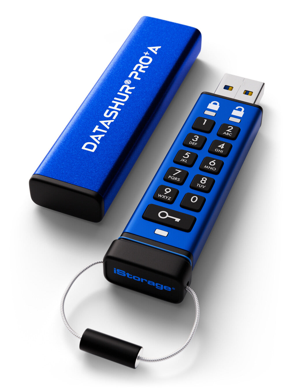 iStorage datAshur PRO+A 32GB | FIPS 140-3 Level 3 Certified | BSPA Certified | Secure USB Type-A drive | AES-XTS 256-bit Hardware Encryption | PIN protected