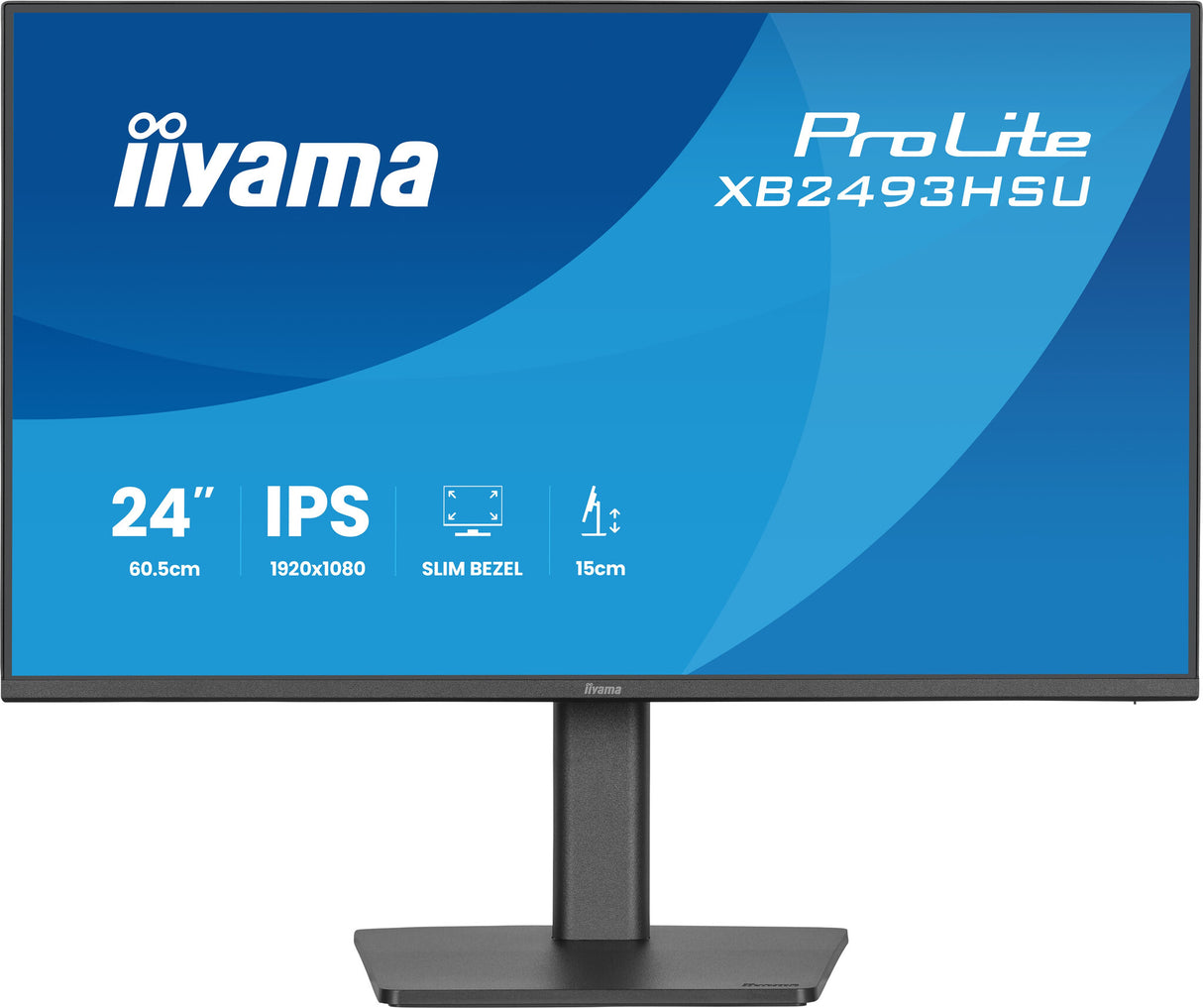iiyama ProLite XB2493HSU-B1 computer monitor 60.5 cm (23.8") 1920 x 1080 pixels Full HD LED Black