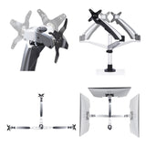 StarTech.com Monitor Desk Mount For 27in 16:9 or 30in 21:9 Ultrawide Screens, VESA 75x75/100x100, Tool-Less Arm Adjustments, C-Clamp/Grommet, Spring-Assisted Arm