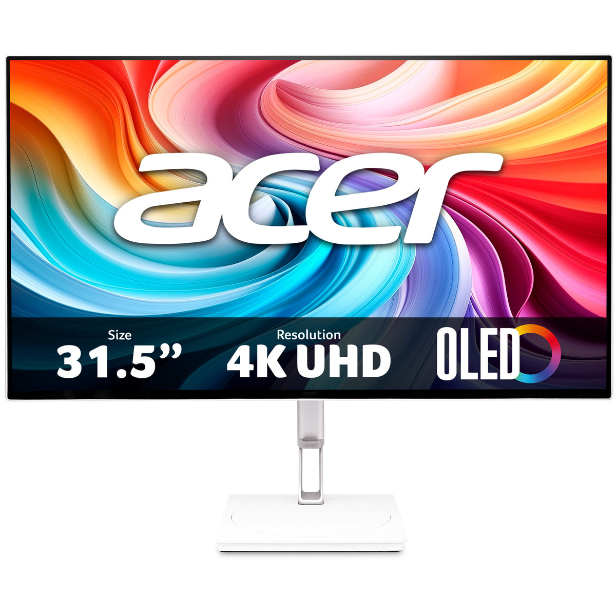 Acer CE320QK X Widescreen LCD Monitor - 31.5" Ultra HD (3840x2160), QD-OLED, 165Hz, 0.03ms response, ZeroFrame, HDR400 True Black, FreeSync Premium Pro