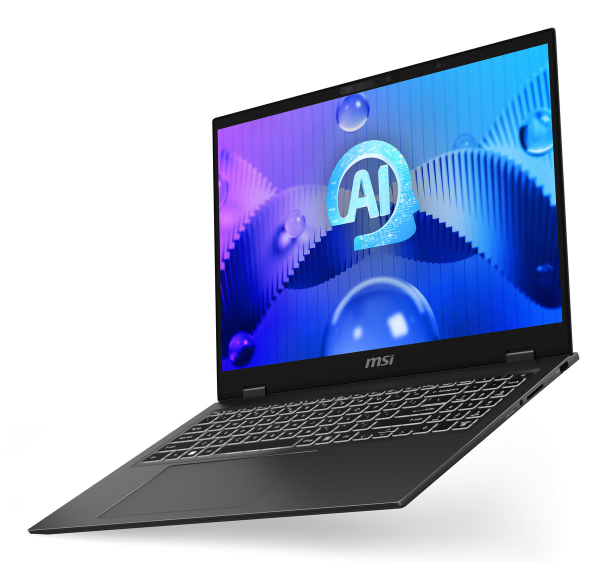 MSI Prestige 16 AI STUDIO B1VFG-037UK Intel Core Ultra 9 185H Laptop 40.6 cm (16") UHD+ 32 GB LPDDR5-SDRAM 1 TB SSD NVIDIA GeForce RTX 4060 Wi-Fi 7 (802.11be) Windows 11 Pro Grey
