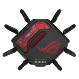 ASUS ROG Rapture GT-BE19000 wireless router Multi-Gigabit Ethernet Tri-band (2.4 GHz / 5 GHz / 6 GHz) Black, Red