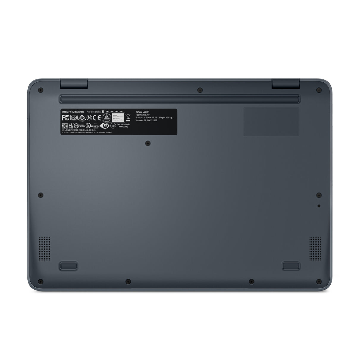 Lenovo 100w Gen 4 Intel® N N100 Laptop 29.5 cm (11.6") HD 4 GB LPDDR5-SDRAM 128 GB SSD Wi-Fi 6 (802.11ax) Windows 11 Pro UK English Grey