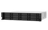 QNAP TS-1273AU-RP-8G NAS Rack (2U) Ryzen Embedded V1500B 8 GB DDR4 72 TB HDD QNAP Turbo System Black, Grey