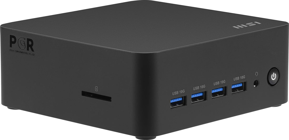 MSI Cubi Z AI 8M AMD Ryzen 7 8845HS, Desktop PC, SFF, Mini Computer, HTPC, (16GB RAM, 1TB Storage, Windows 11 PRO), AMD Radeon Graphics/DDR5/Dual HDMI/Dual LAN/WiFi 6E/BT 5.3/VESA
