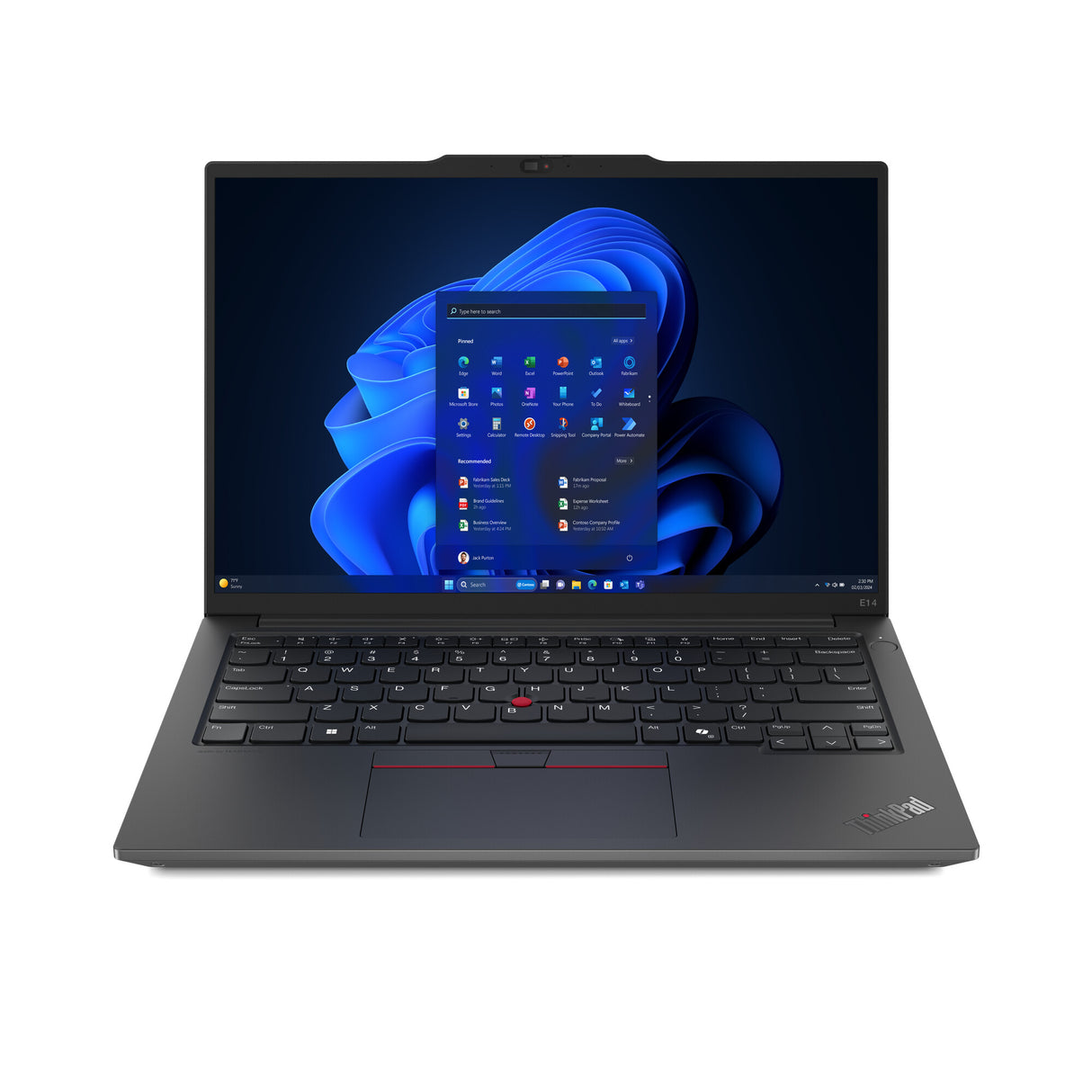 Lenovo ThinkPad E14 AMD Ryzen™ 5 7535HS Laptop 35.6 cm (14") WUXGA 16 GB DDR5-SDRAM 256 GB SSD Wi-Fi 6E (802.11ax) Windows 11 Pro Black