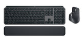 Logitech Master MX Keys Combo for Bussiness keyboard Mouse included Office RF Wireless + Bluetooth QWERTY US International Graphite