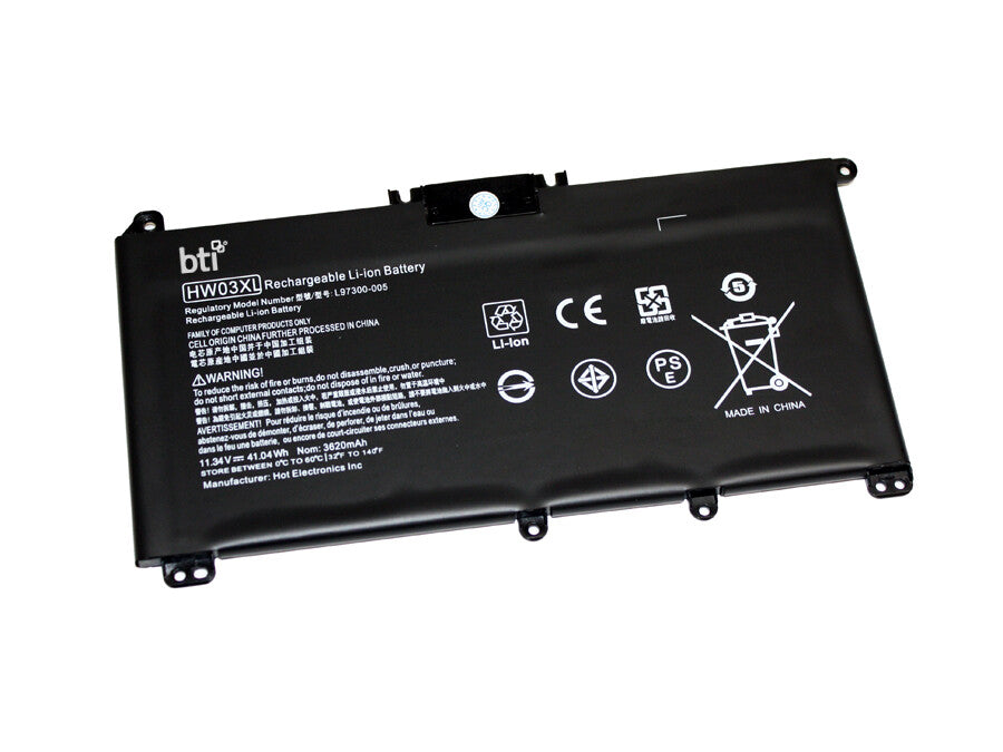 BTI HW03041XL compatible 41.04Wh 3-cell battery for HP PAVILION 15-EG