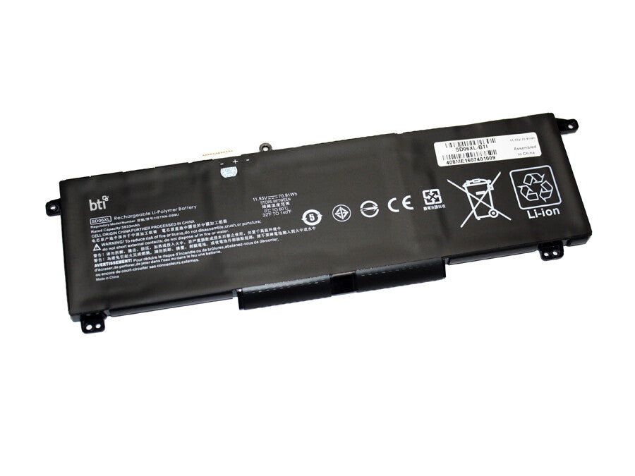 BTI L84392-006 compatible 71Wh 6-cell battery for HP OMEN 15-EK OMEN 15-EN