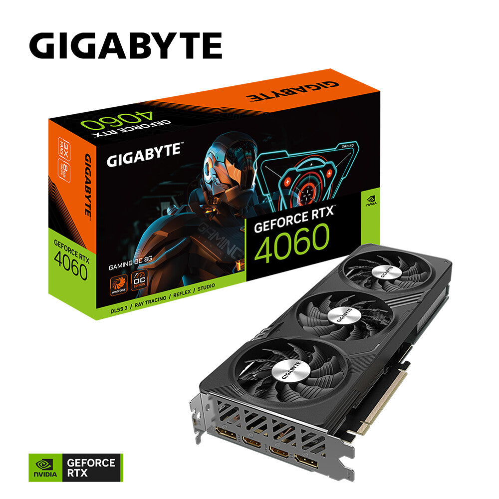 GIGABYTE GAMING GeForce RTX­­ 4060 OC 8G NVIDIA GeForce RTX­ 4060 8 GB GDDR6