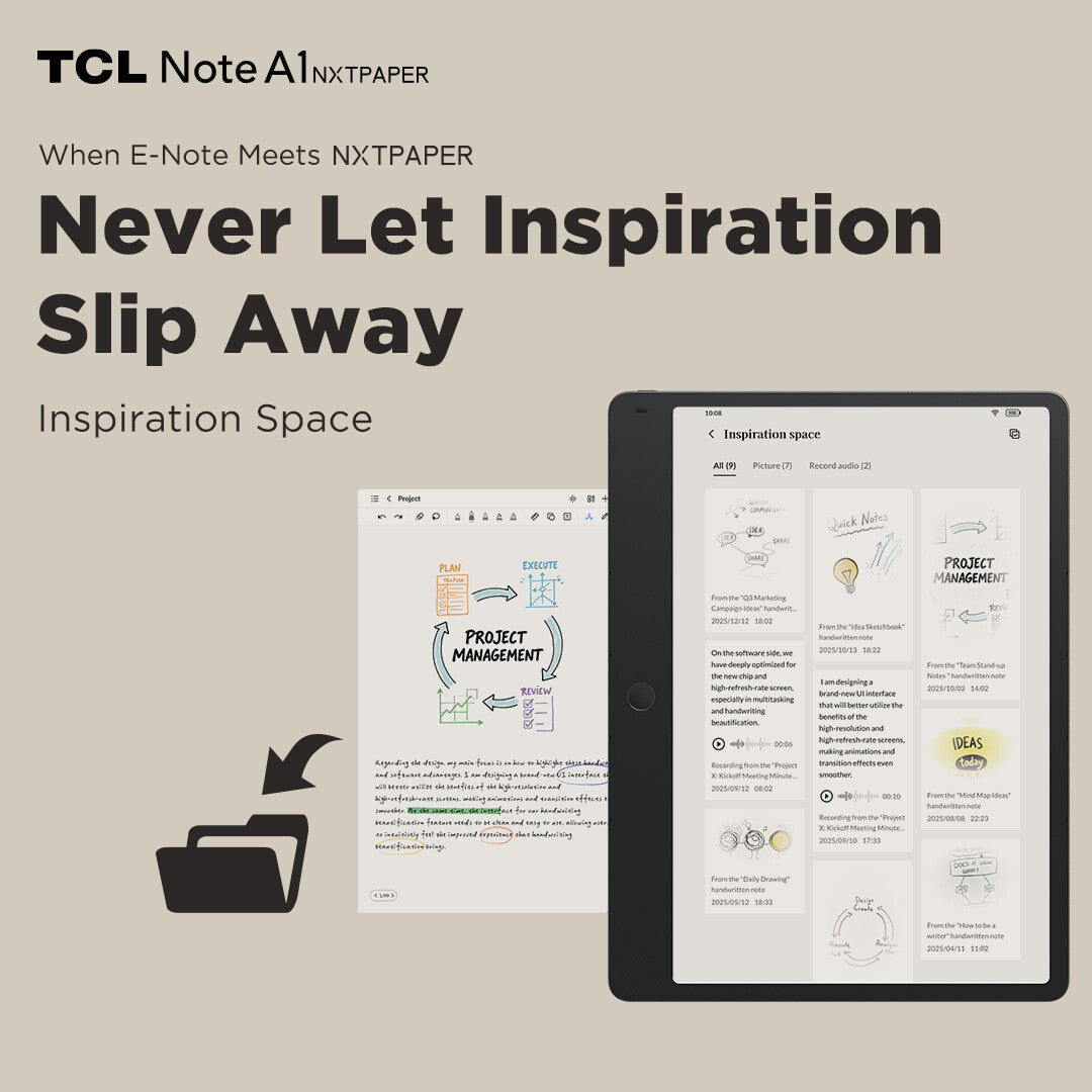 TCL NXTPAPER Note A1 Mediatek 256 GB 29.2 cm (11.5") 8 GB Wi-Fi 5 (802.11ac) Android 16 Grey