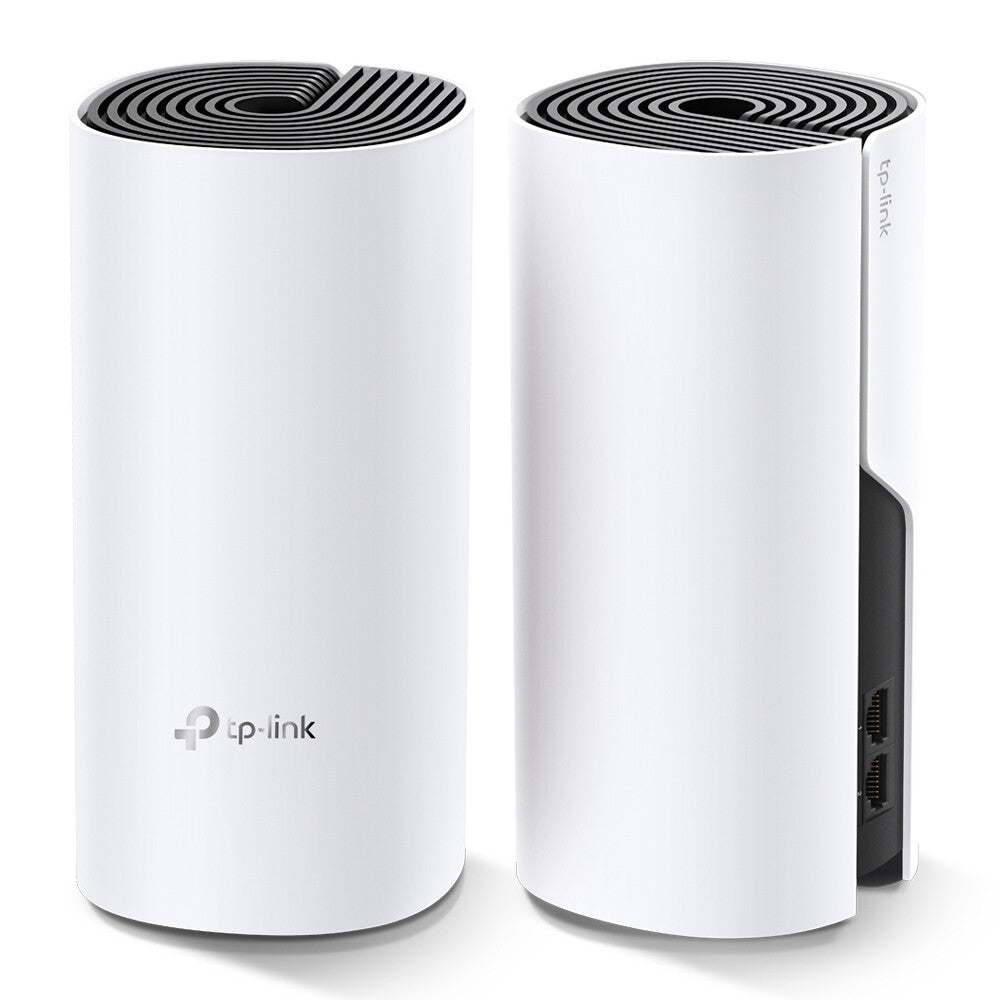 TP-LINK (DECO M4) Sistema Wi-Fi en malla para todo el hogar, paquete de 2, doble banda AC1200, MU-MIMO, 2 x LAN en cada unidad