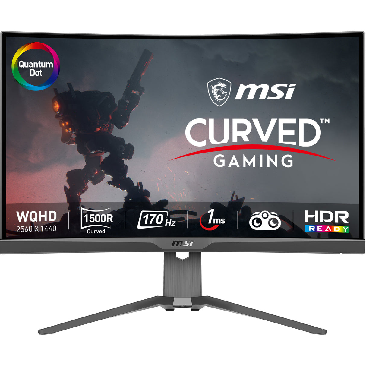 MSI MAG 275CQRF QD computer monitor 68.6 cm (27") 2560 x 1440 pixels Wide Quad HD Black