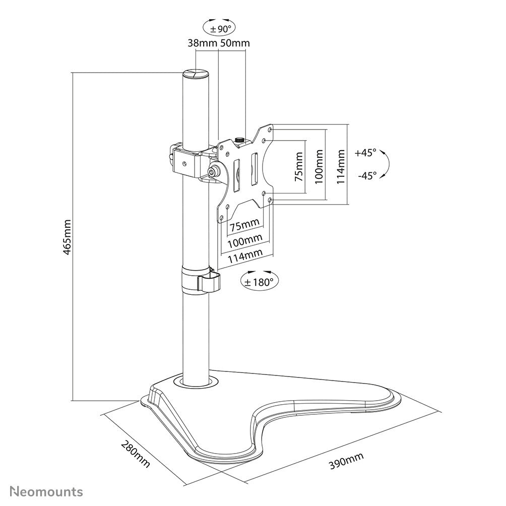 Neomounts FPMA-D550SBLACK Monitor stand 13-32"