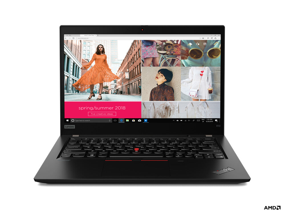 Lenovo ThinkPad X13 AMD Ryzen™ 3 PRO 4450U Laptop 33.8 cm (13.3") HD 8 GB DDR4-SDRAM 256 GB SSD Windows 11 Pro Black