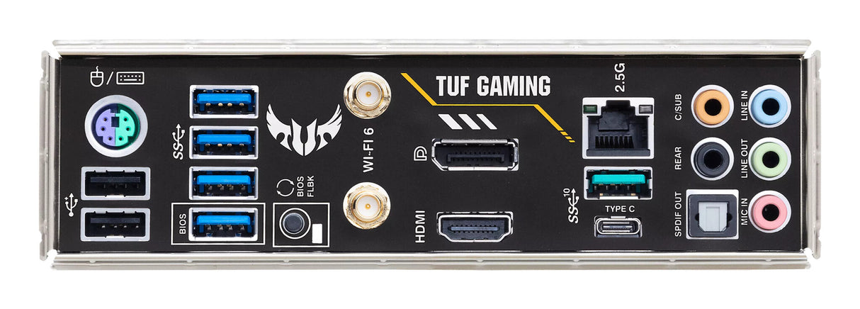 Asus TUF GAMING B550M-PLUS WIFI II, AMD B550, AM4, Micro ATX, 4 DDR4, HDMI, DP, AX Wi-Fi, 2,5 Go LAN, PCIe4, RVB, 2x M.2