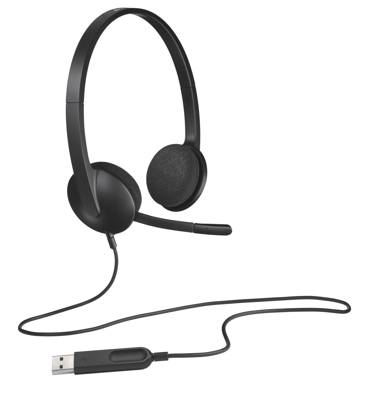 Casque stéréo Logitech H340 USB Plug-and-Play avec micro antibruit