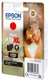 Epson Squirrel Singlepack Red 478XL Claria Photo HD Ink