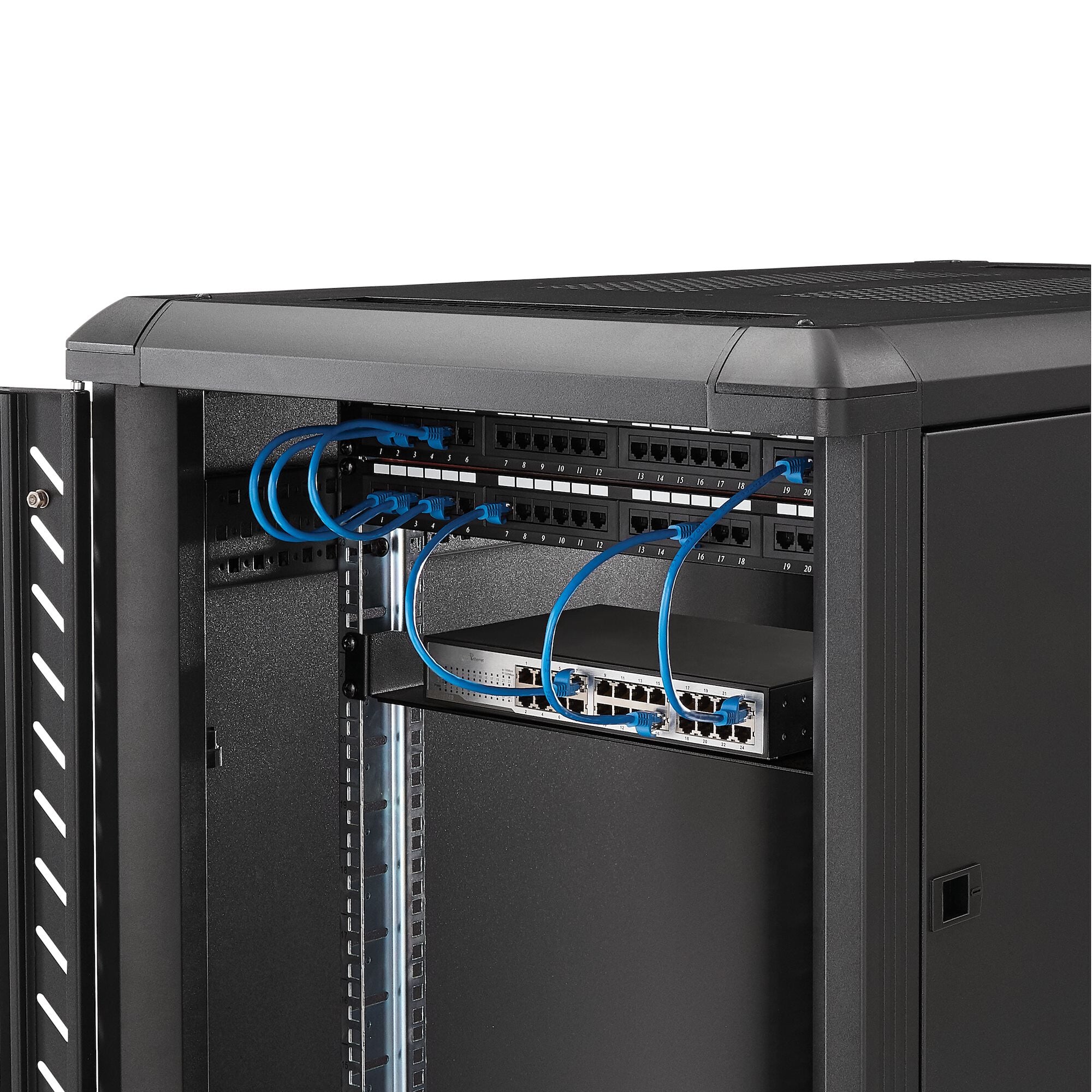 StarTech.com 1U Server Rack Shelf, Universal Rack Mount Cantilever Tra ...