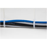 StarTech.com 10"(25cm) Cable Ties - 1/8"(4mm) wide, 2-5/8"(68mm) Bundle Diameter, 50lb(22kg) Tensile Strength, Nylon Self Locking Zip Ties w/Curved Tip, 94V-2/UL Listed, 1000 Pack - White - TAA