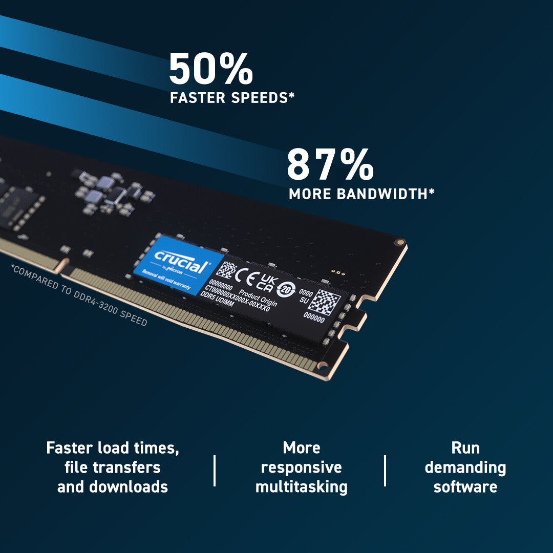 Crucial CT32G56C46U5 memory module 32 GB 1 x 32 GB DDR5 288-pin DIMM