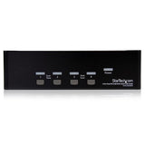 StarTech.com 4 Port Dual DVI USB KVM Switch with Audio & USB 2.0 Hub