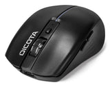 DICOTA D32044B mouse Home Ambidextrous RF Wireless + Bluetooth + USB Type-A Optical 1600 DPI