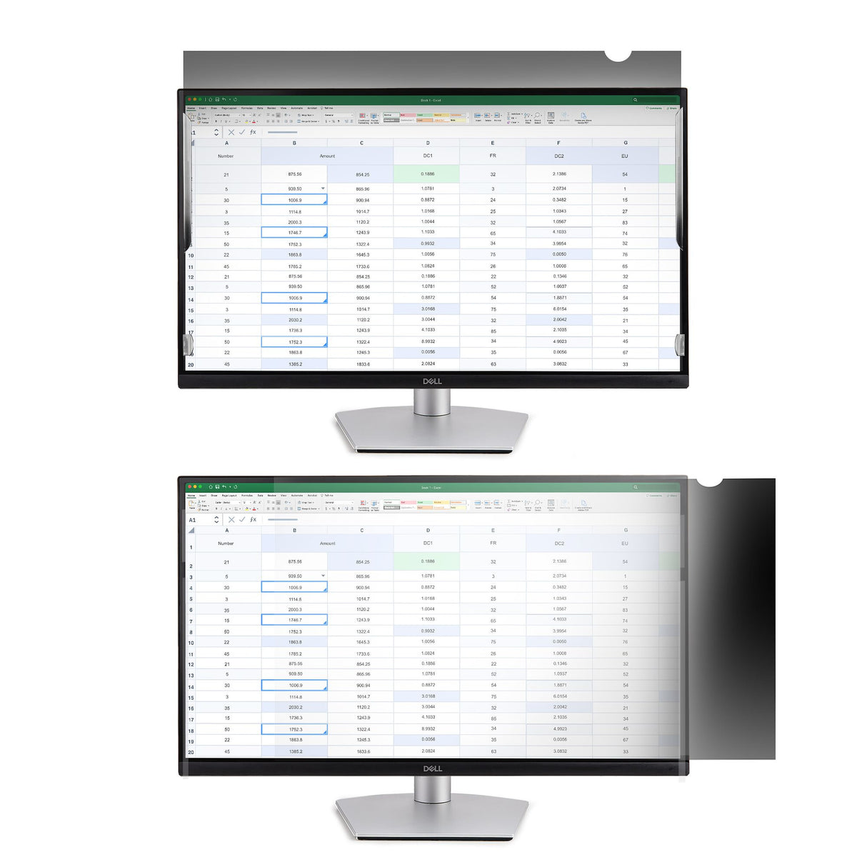 StarTech.com 22-inch 16:9 Computer Monitor Privacy Filter, Anti-Glare Privacy Screen w/51% Blue Light Reduction, Monitor Screen Protector w/+/- 30 Deg. Viewing Angle