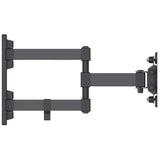 Manhattan Wall Mount for TV & Monitors (Full Motion), For screens 13" to 27", VESA compatability: 75x75mm and 100x100mm - check the dimensions of the four mounting holes on back of screen to ensure it fits, Max 20kg, Black, Bracket