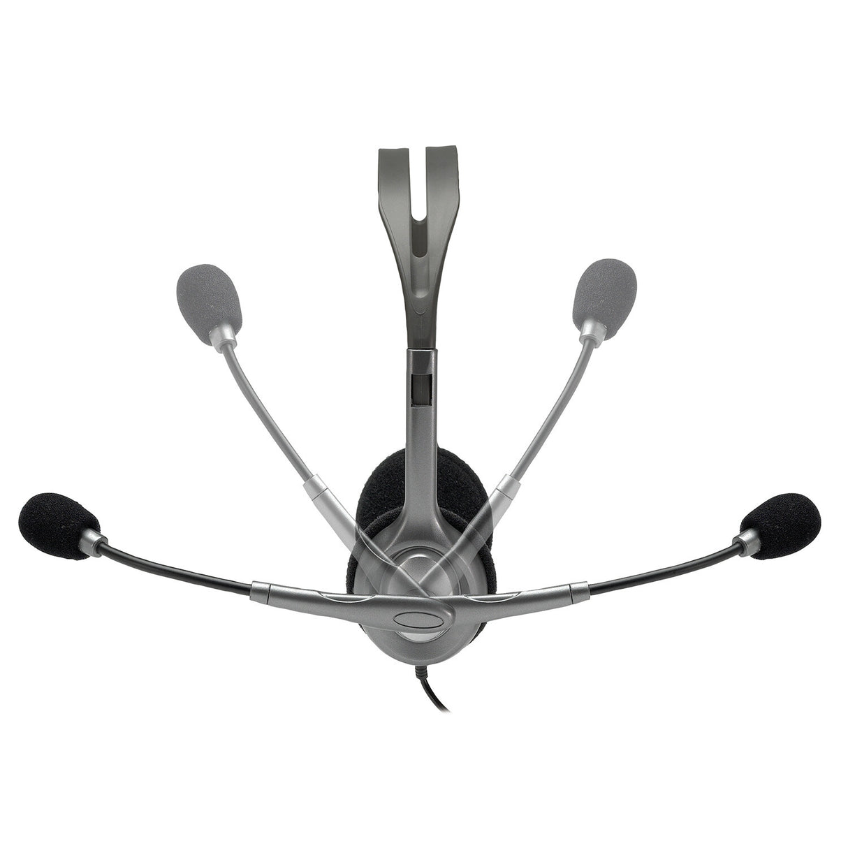 Casque filaire Logitech H111, son stéréo, prise audio 3,5 mm, microphone antibruit, noir