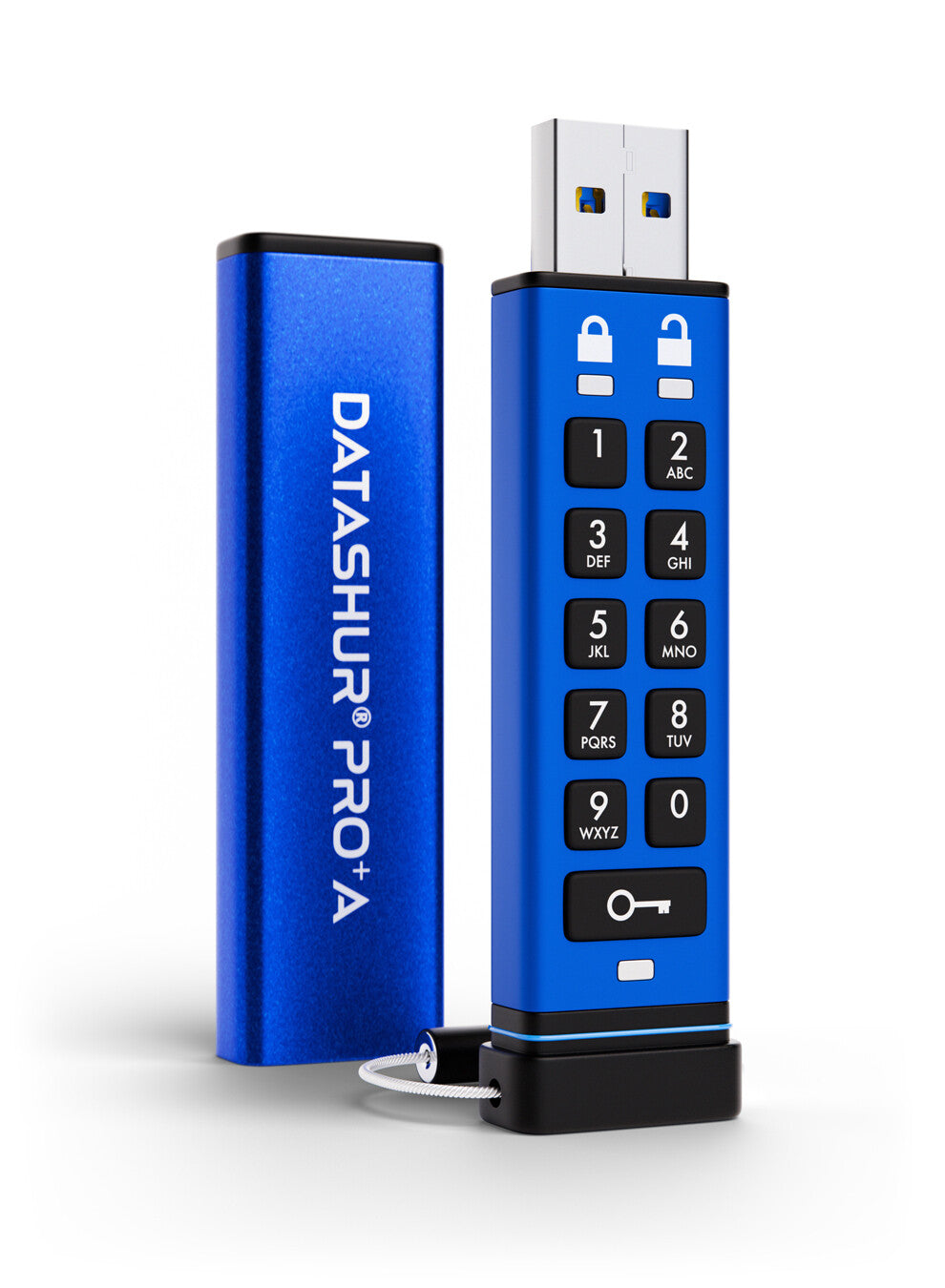 iStorage datAshur PRO+A 128GB | FIPS 140-3 Level 3 Certified | BSPA Certified | Secure USB Type-A drive | AES-XTS 256-bit Hardware Encryption | PIN protected