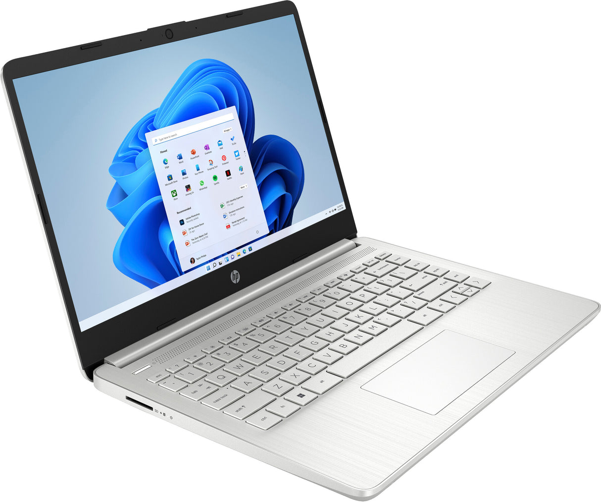HP Laptop 14s-dq5016na Intel® Core™ i7 i7-1255U 35.6 cm (14") Full HD 16 GB DDR4-SDRAM 1 TB SSD Wi-Fi 5 (802.11ac) Windows 11 Home Silver