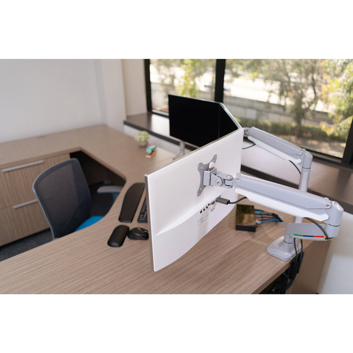 Kensington SmartFit One-Touch Height-Adjustable Dual Monitor Arm