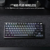 Corsair K65 PLUS WIRELESS keyboard Gaming RF Wireless UK English Black, Grey