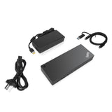 Lenovo 40AF0135UK laptop dock/port replicator Wired USB 3.2 Gen 1 (3.1 Gen 1) Type-C Black