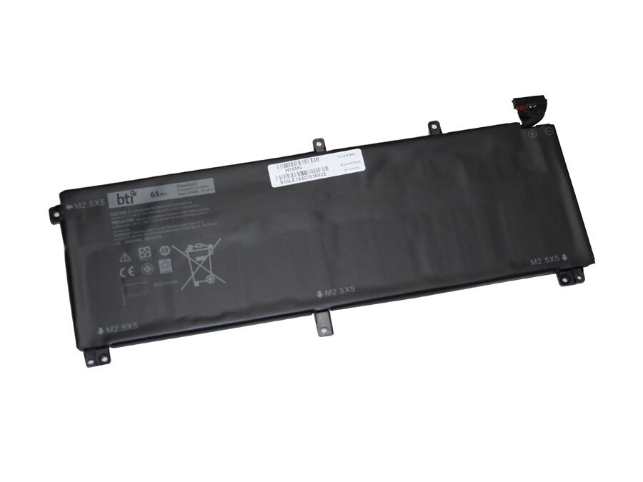 BTI T0TRM compatible 61Wh 6-cell battery for PRECISION M3800 XPS 15 9530 9530